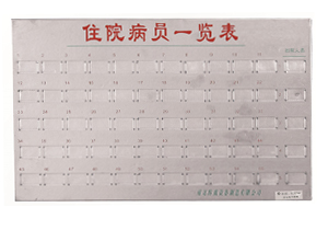 不銹鋼病員一覽表C101、C103