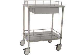 不銹鋼治療車Ⅲ型（凹臺(tái)面、有抽、無抽）B315、B316